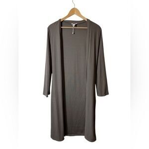 CAPELLA | ribbed cardigan small taupe